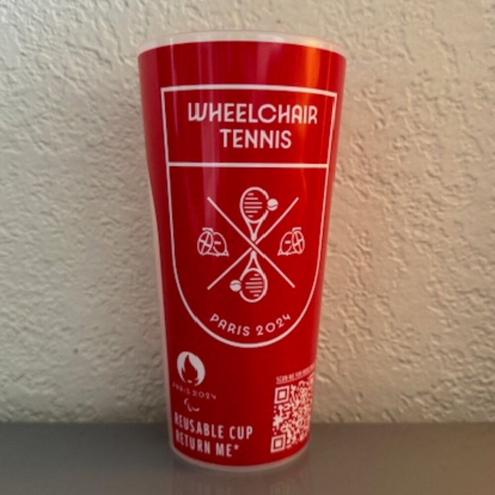 PARIS 2024 OLYMPIC GAMES  WHEELCHAIR TENNIS COLLECTOR CUP COCA COLA - NWT